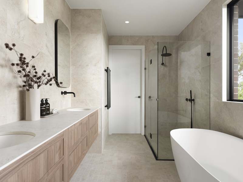 Cranbourne Executive House Design Bathroom in Contempo Style