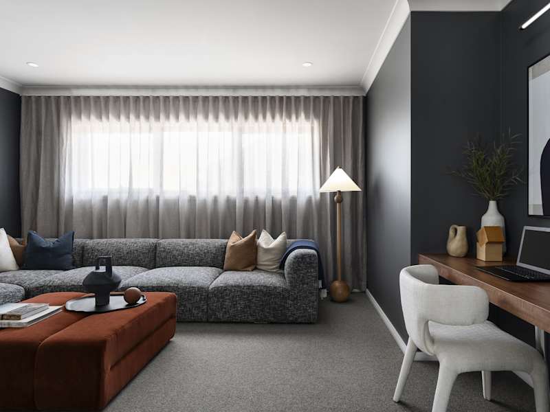Lagos One House Design Theatre Study Nook in Contempo style