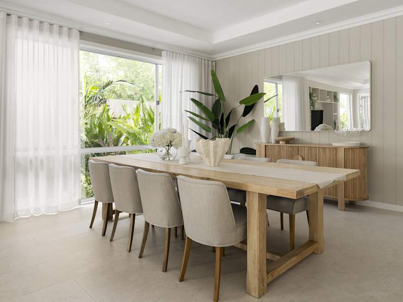 Bayswater Manor House Design Dining in Coastal style