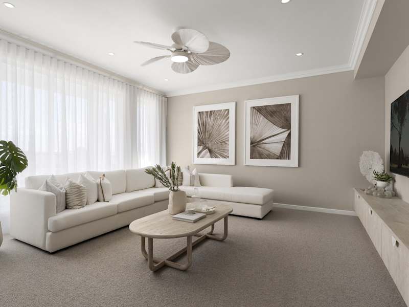 Bayswater Manor House Design Theatre in Coastal style