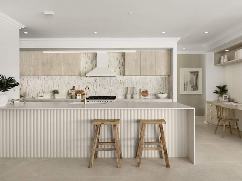 Bayswater Manor House Design Kitchen in Coastal style