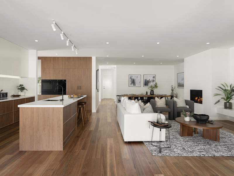 Miami Grande House Design Kitchen Living Dining in Contempo style