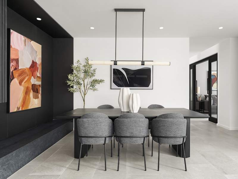 Miami Executive House Design Dining in Contempo Style