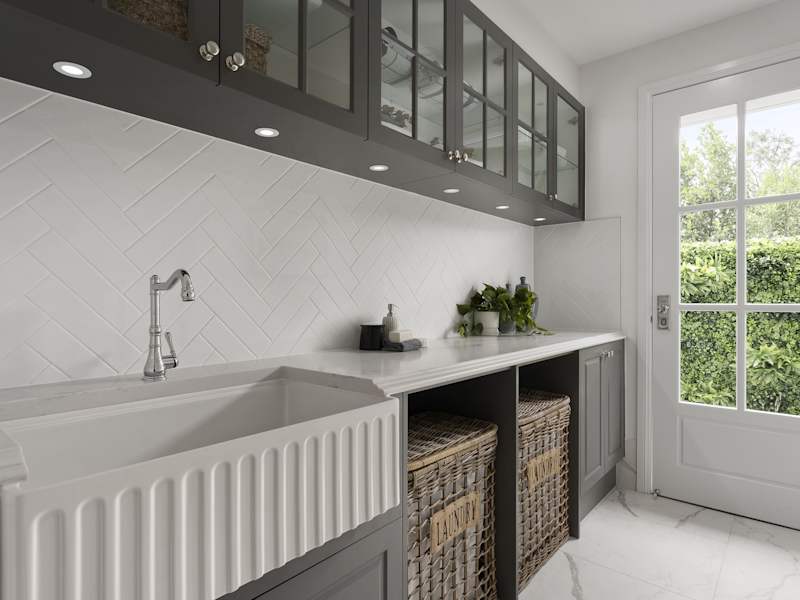 Retreat Grande House Design Laundry in Classic style