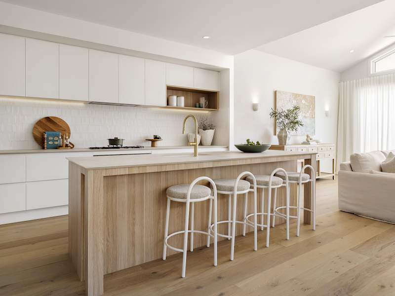 Aria 28 House Design Kitchen in Coastal style