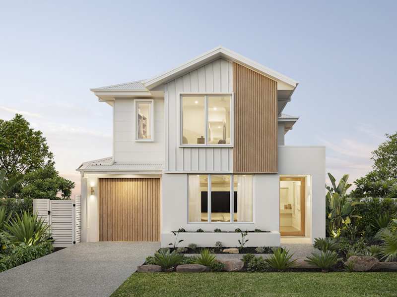 Aria 28 House Design Byron Facade in Coastal style