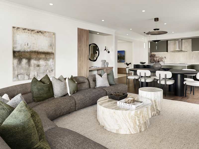 Riviera Encore House Design Living Dining Kitchen in Urban style