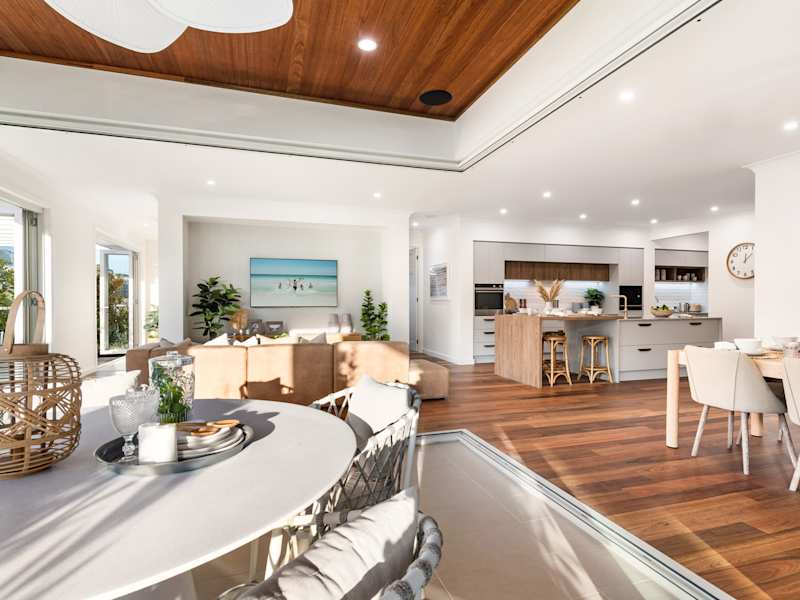 Santa Monica house design Dining Kitchen in Global style