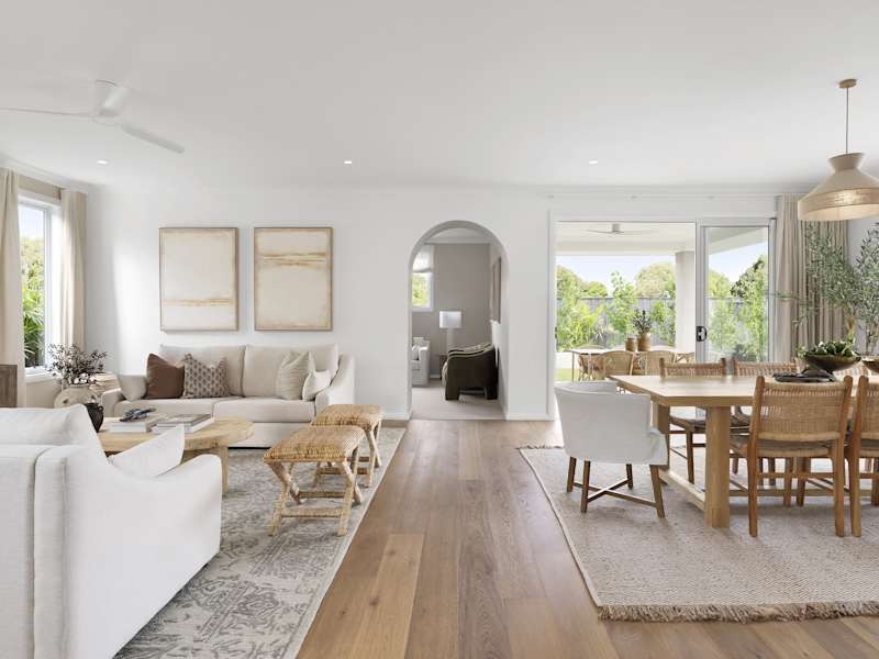 Valiente Three House Design Living Dining in Coastal style
