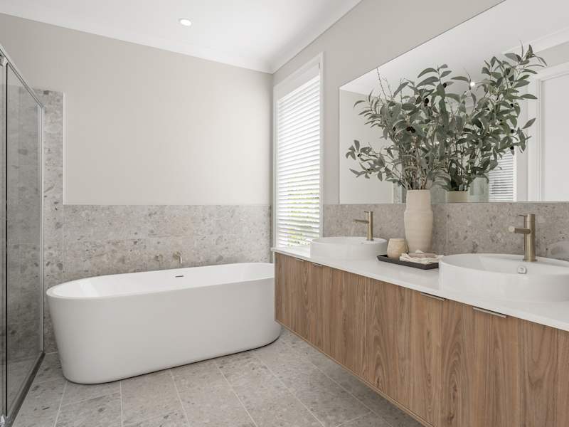 Lisbon One Cascade house design Bathroom in Coastal style