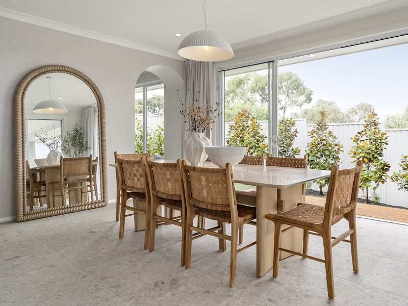 Lisbon One Cascade house design Dining in Coastal style