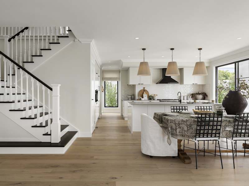 Mayfair Hampton house design Staircase Dining Kitchen in Classic style