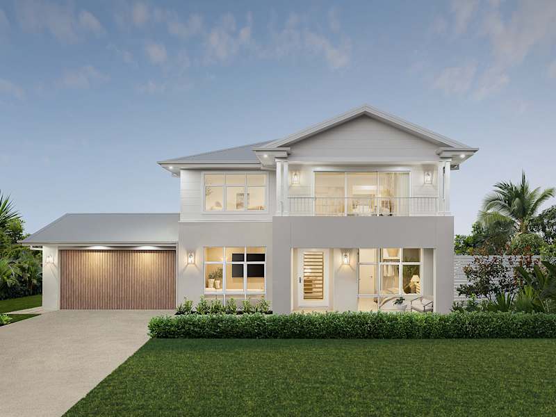 Enzo Five House Design Sierra Facade in Coastal style
