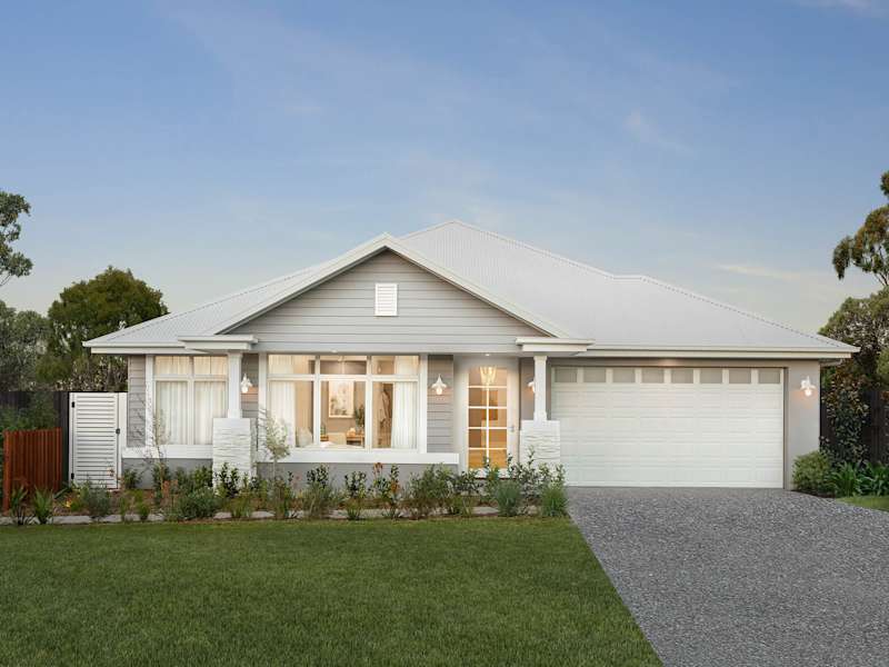 Retreat Grande house design with Hampton facade in Coastal style