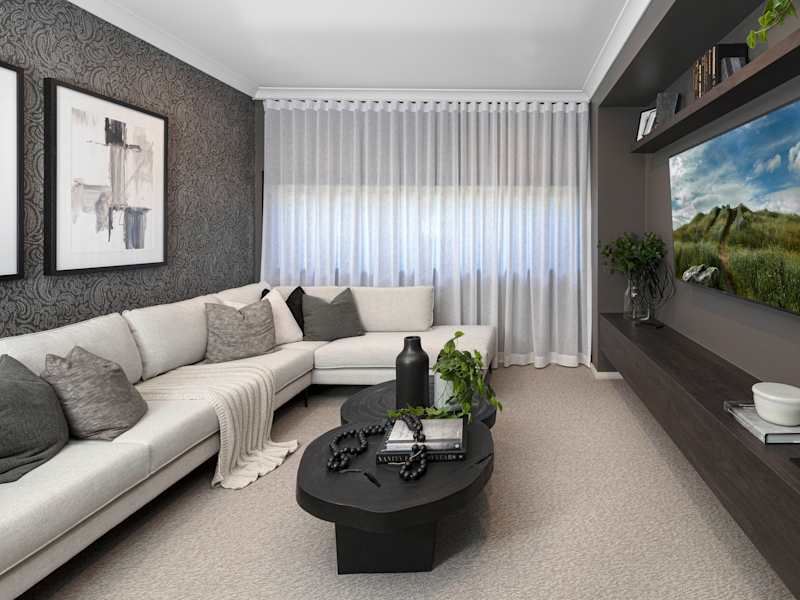 Seaview house design theatre in Urban 
style