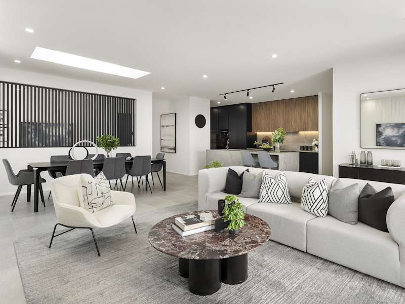 Beachmere Encore House Design Kitchen Living Dining in Contempo style