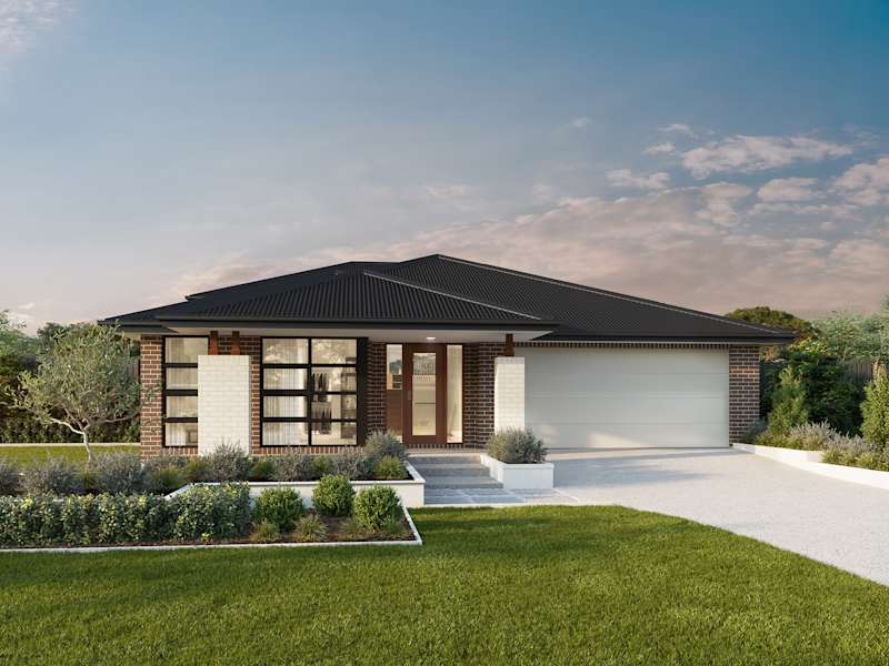 Horizon house design with contemporary facade