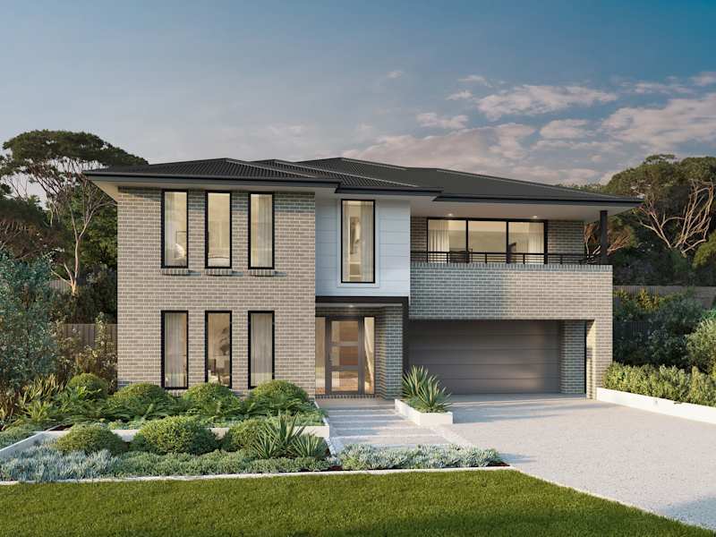 Monterey 4 bedroom house design with iluka facade