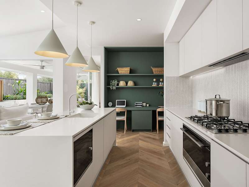 bayswater encore house design kitchen in contempo style