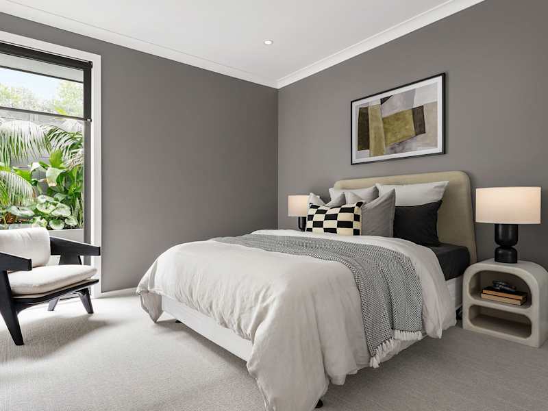 riviera manor house design bedroom in contempo style