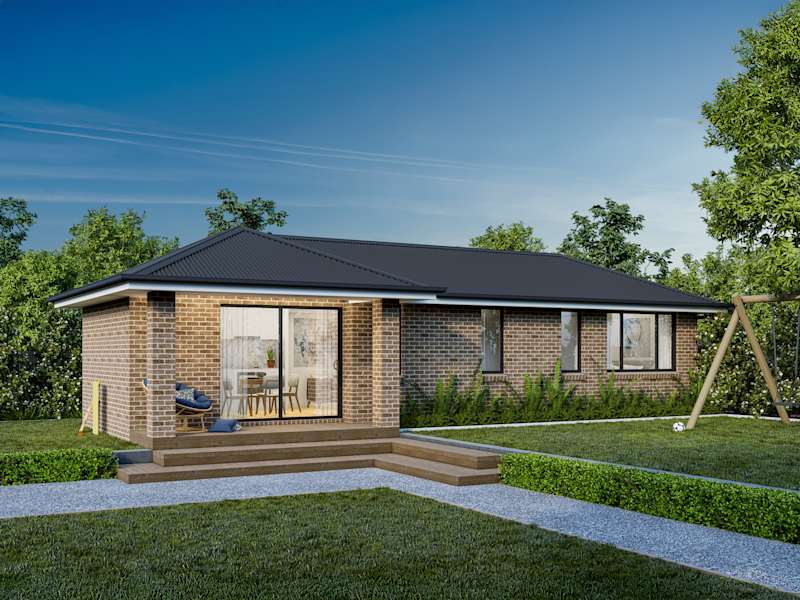 Granny flat 7 house design with hipped facade