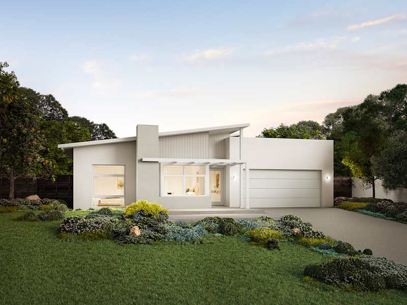Seaside Classic house design with Pacific facade - What is a Skillion