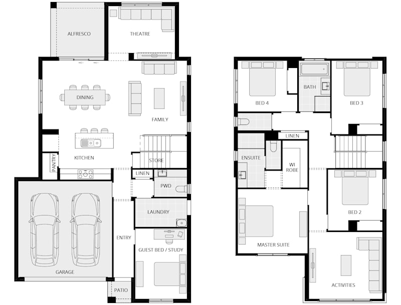 Valiente One Double Storey House Floor Plan