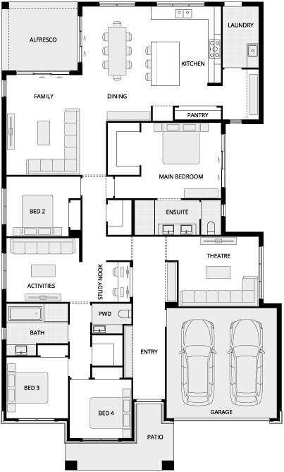 Anchorage Classic Single Storey Home Design by McDonald Jones