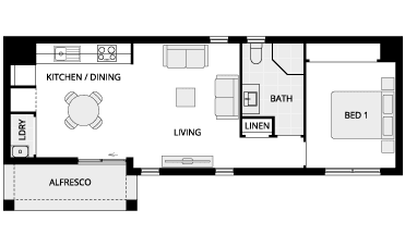 Granny Flat 7 House Design Floor Plan