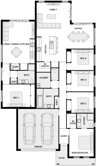 Serrano Two Dual Occupancy House Floor Plan