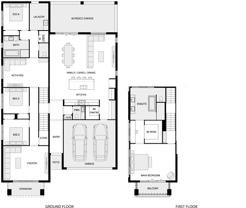 Hammersley Split Level House Floor Plan