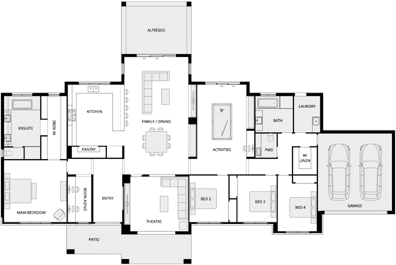 Hermitage Country Living House Floor Plan