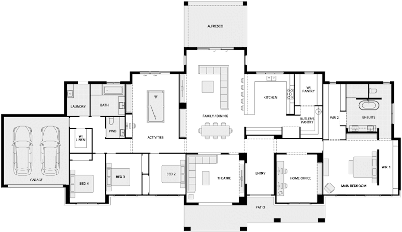 Hermitage Grande Country Living House Floor Plan