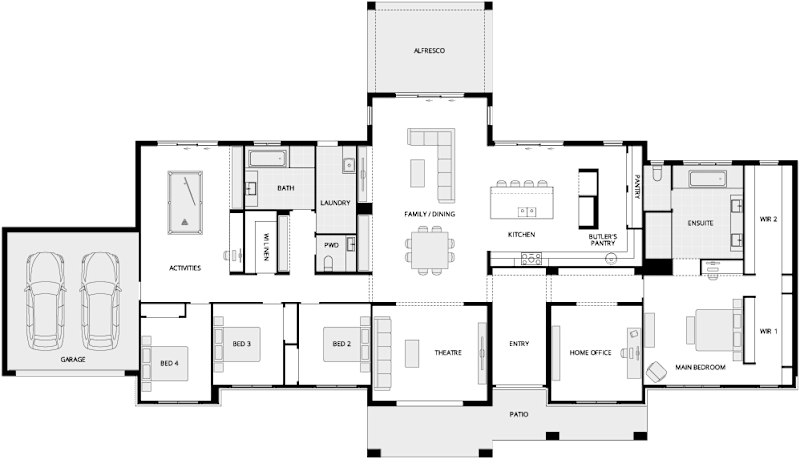 Hermitage Grande Encore Country Living House Floor Plan
