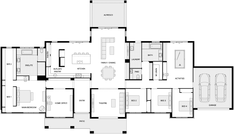 Hermitage Grande Encore Country Living House Floor Plan