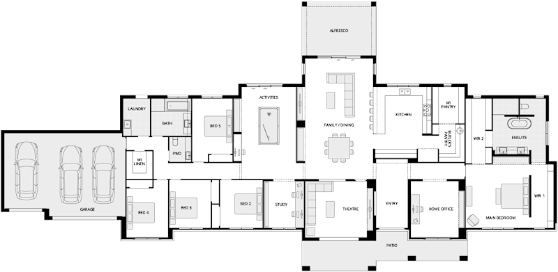 Hermitage Grande Manor Country Living House Floor Plan
