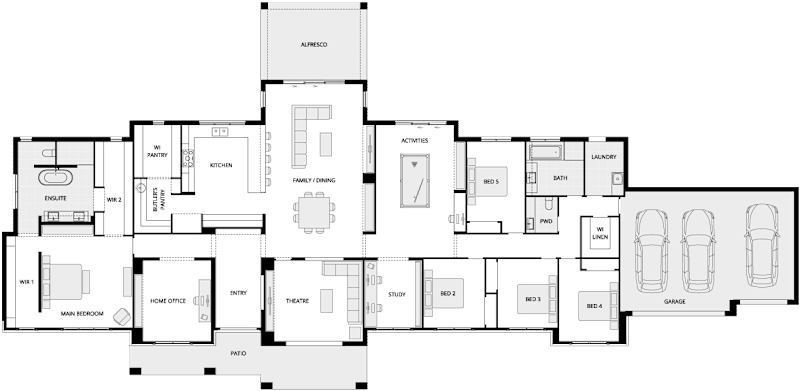 Hermitage Grande Manor Country Living House Floor Plan