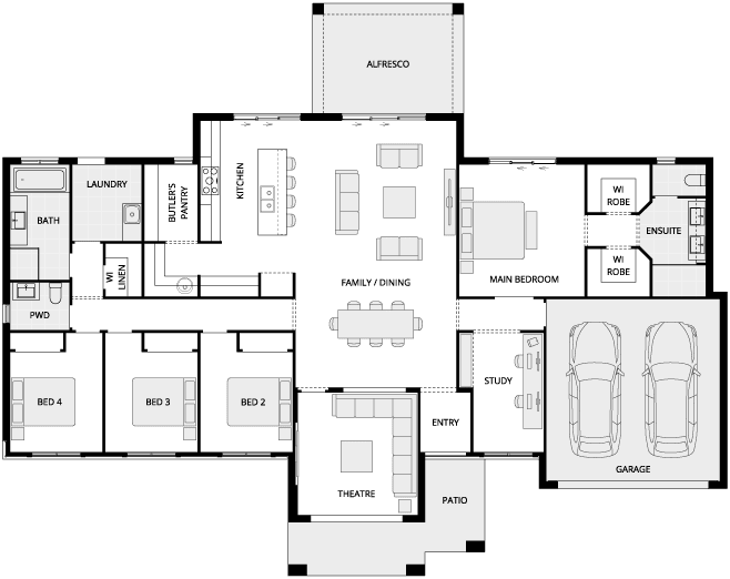 Lyndhurst Executive Country Living House Floor Plan