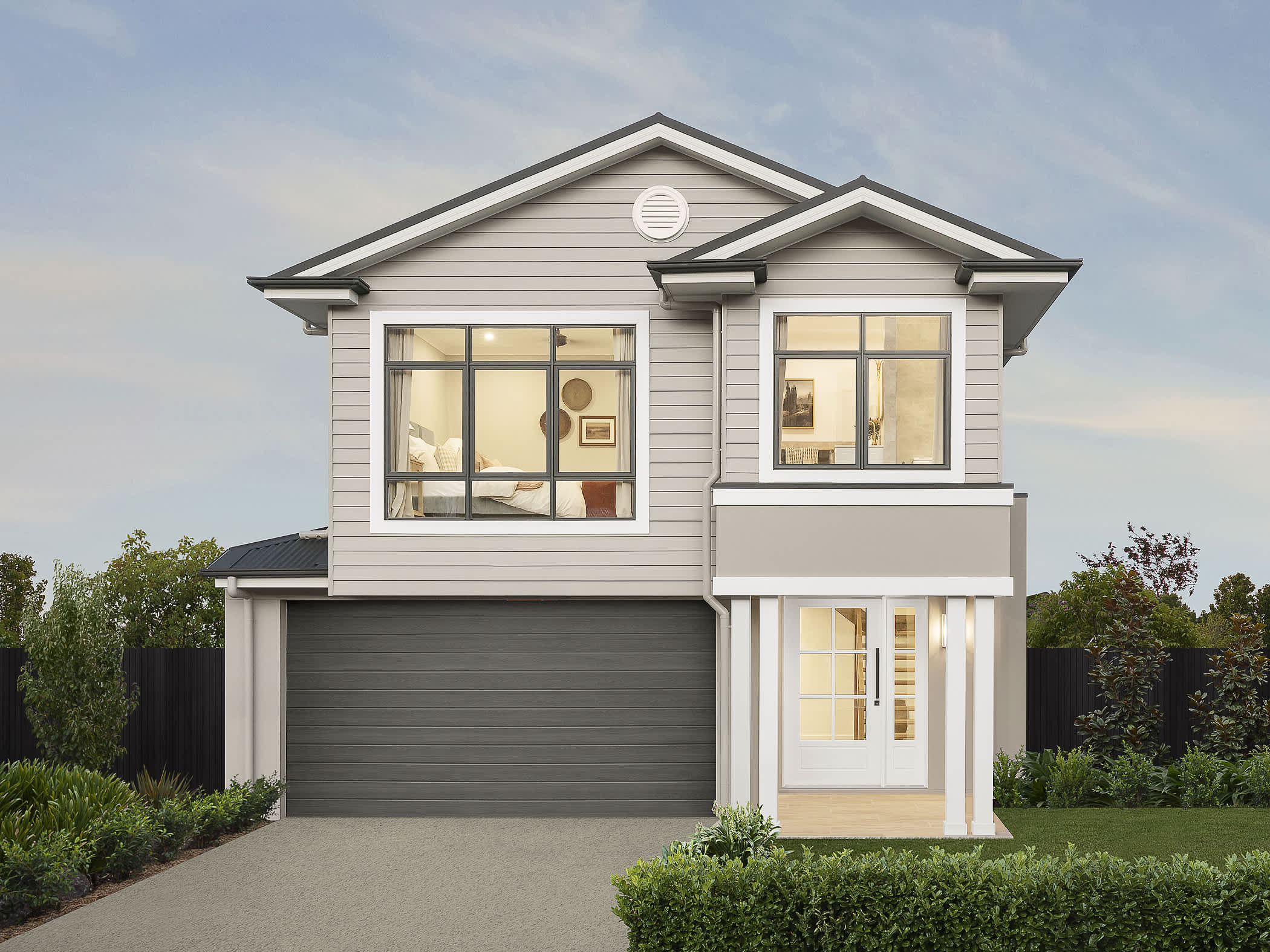 Lancaster 31 House Design Hampton D in Coastal style