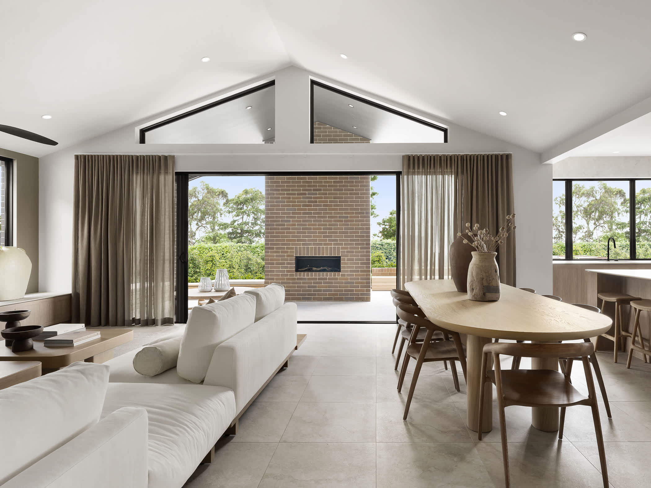 Cranbourne Executive House Design Living Dining Alfresco in Contempo Style