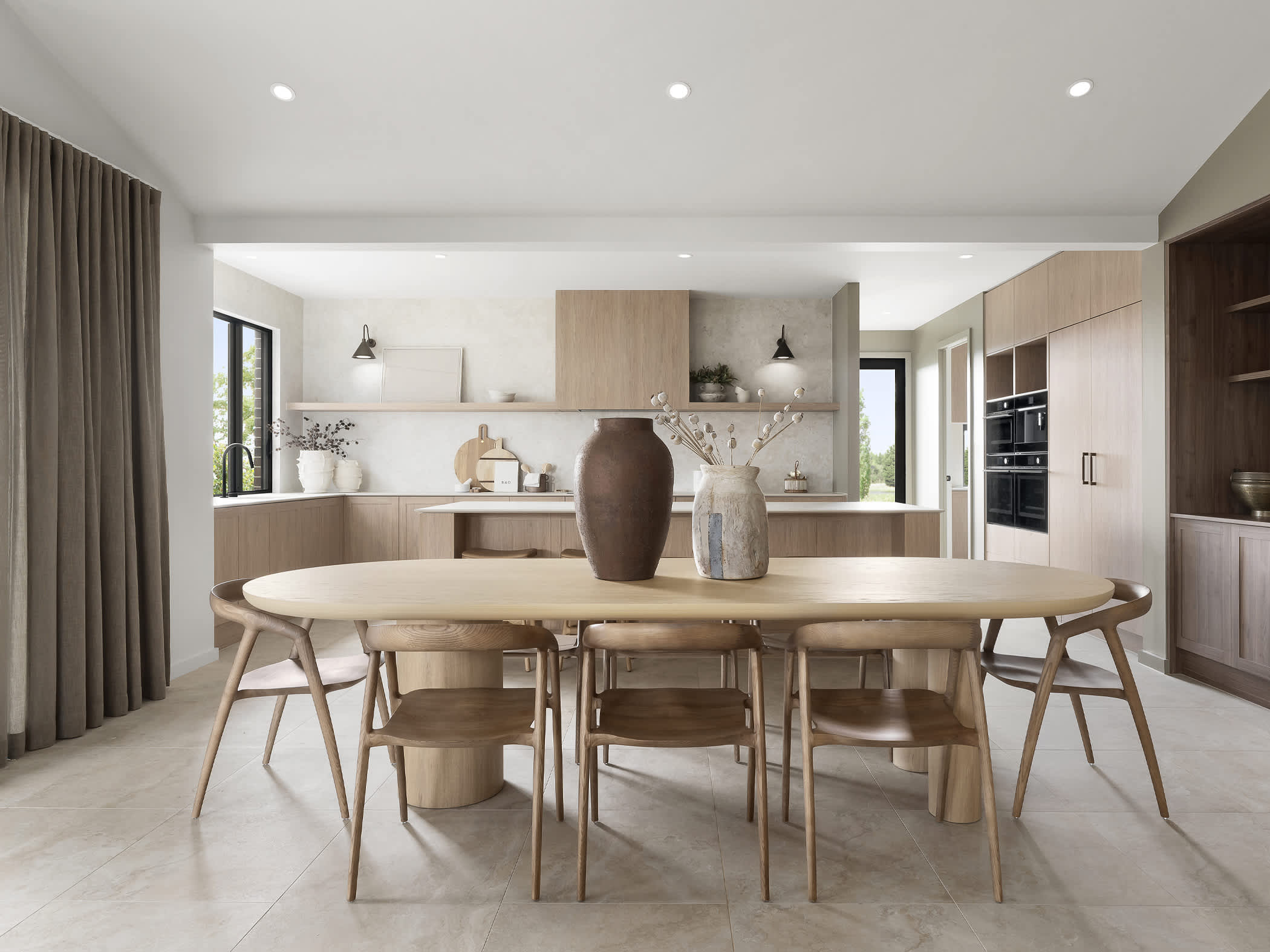 Cranbourne Executive House Design Kitchen Dining in Contempo Style