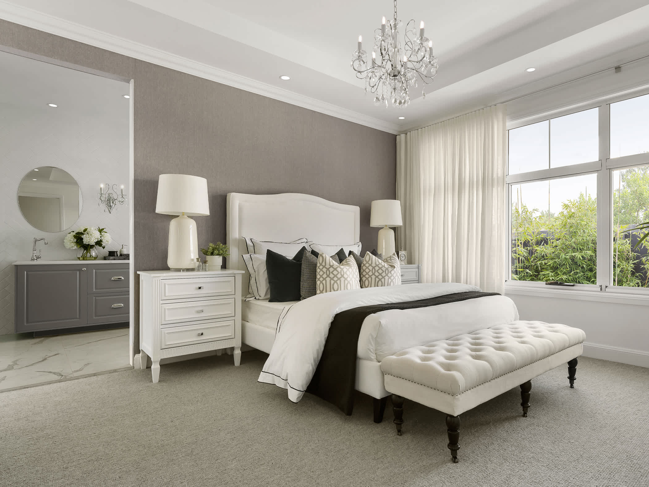 Retreat Grande House Design Main Bedroom in Classic style
