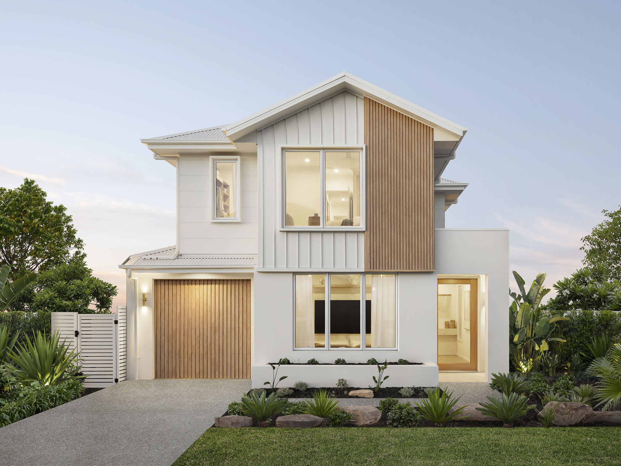 Aria 28 House Design Byron Facade in Coastal style