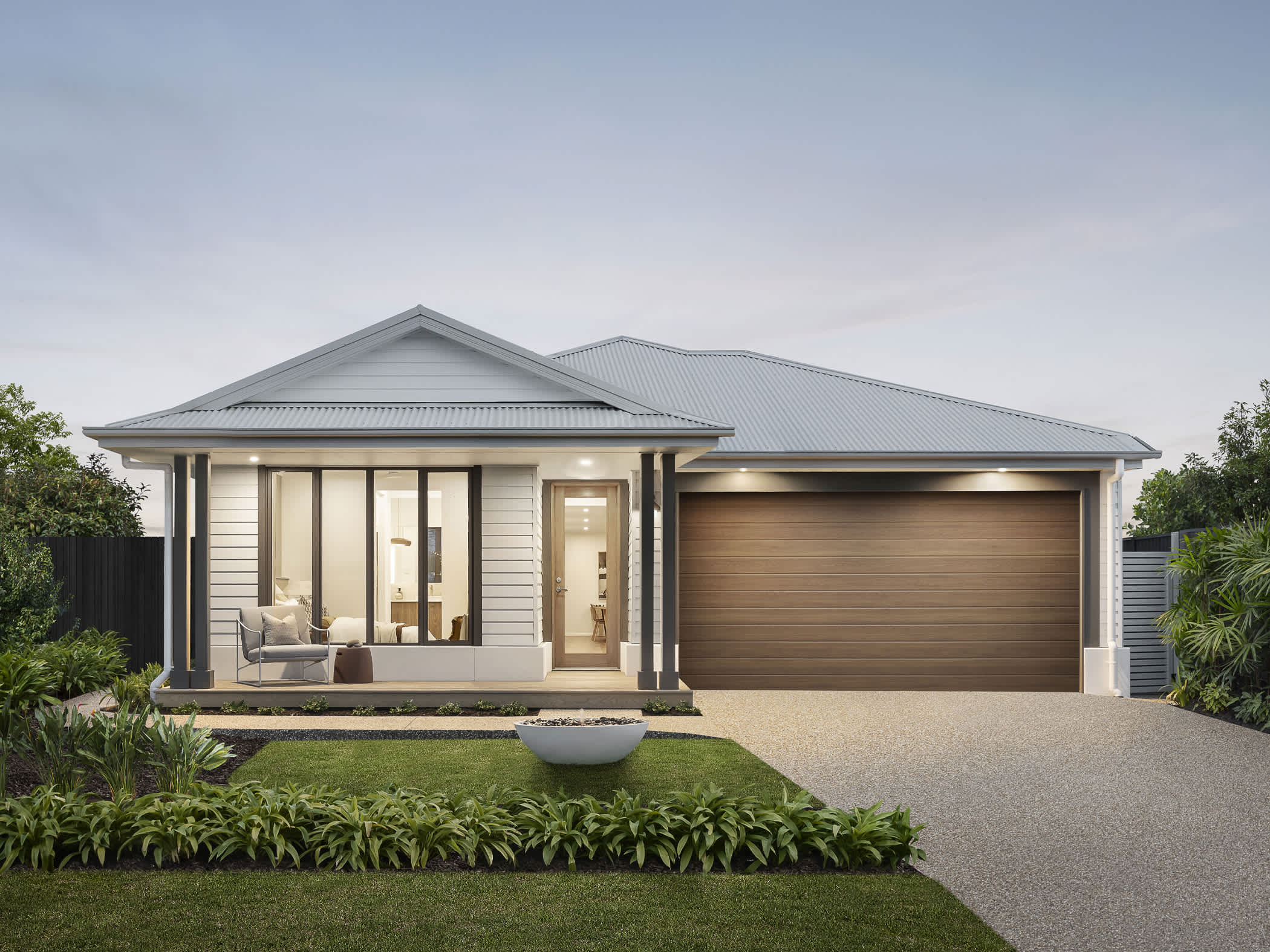 Lucia Three house design with Seaspray facade in Coastal style