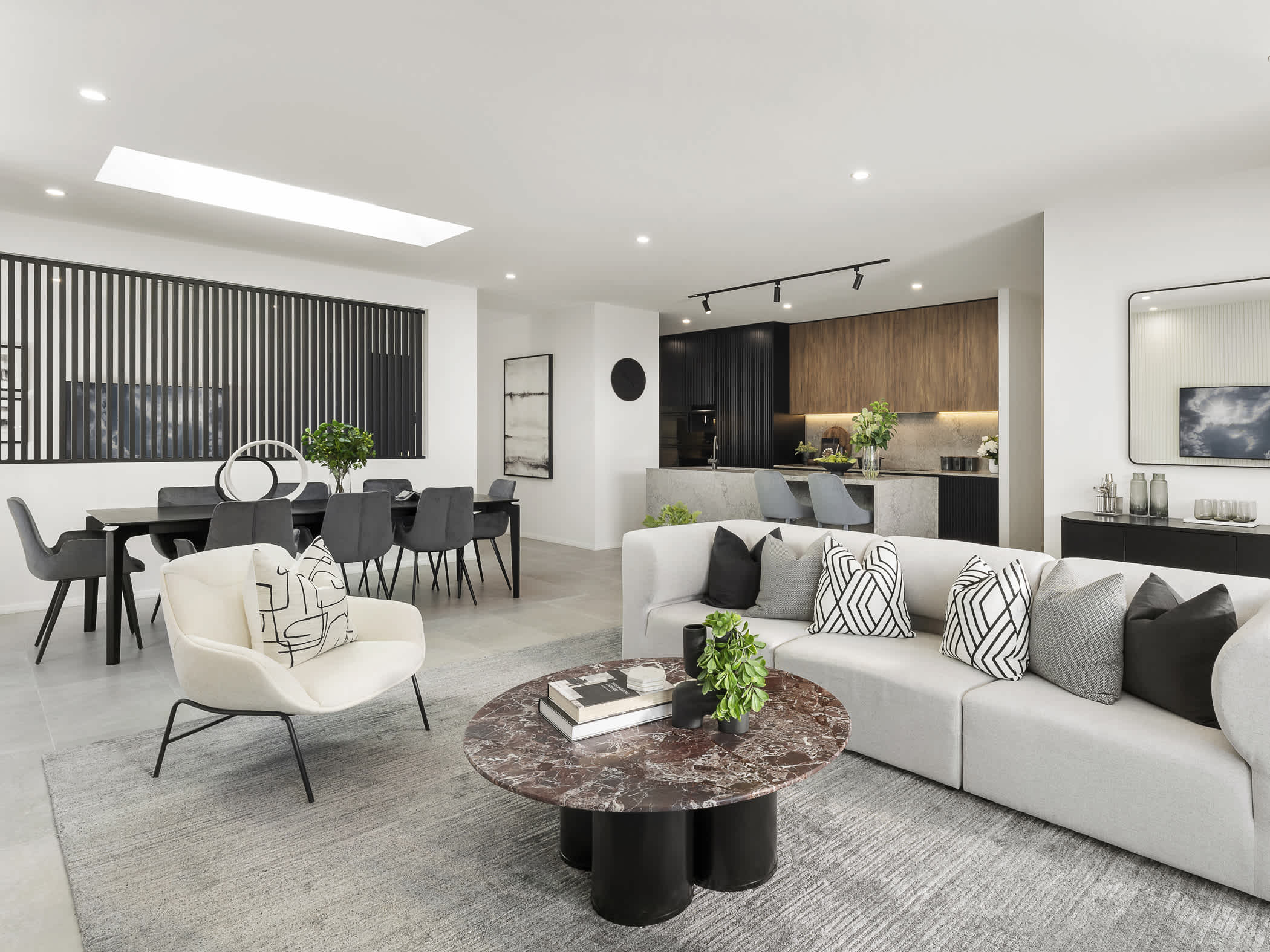Beachmere Encore House Design Kitchen Living Dining in Contempo style