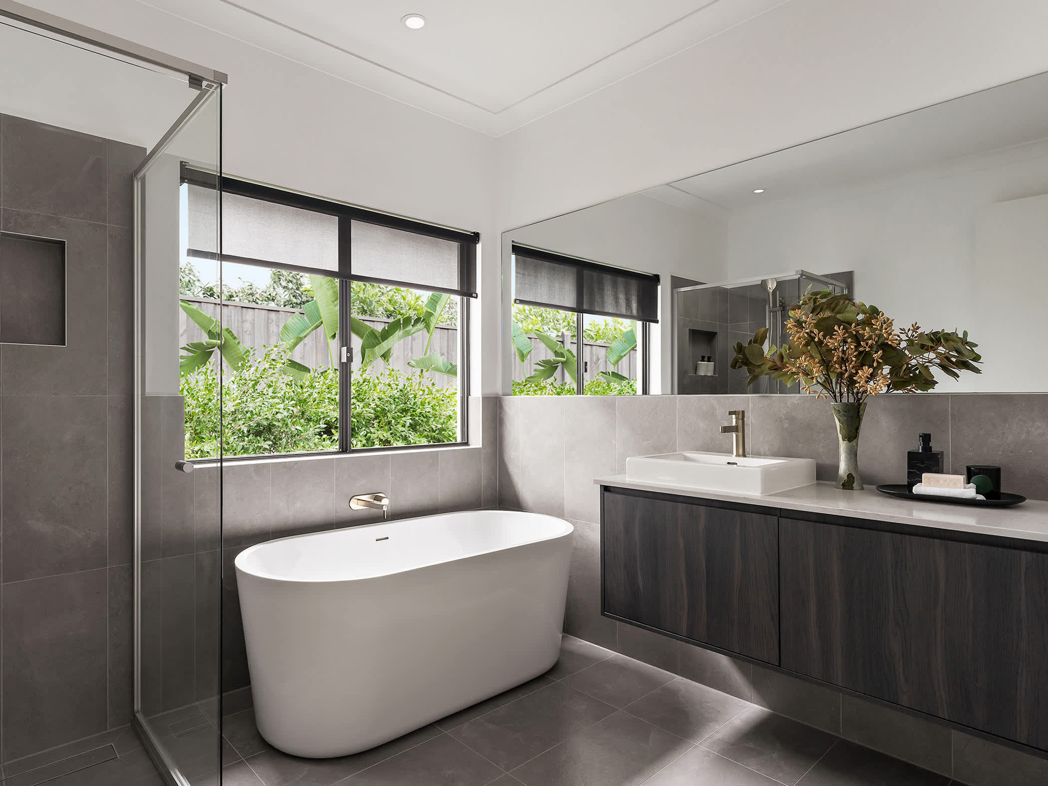riviera manor house design bathroom in contempo style