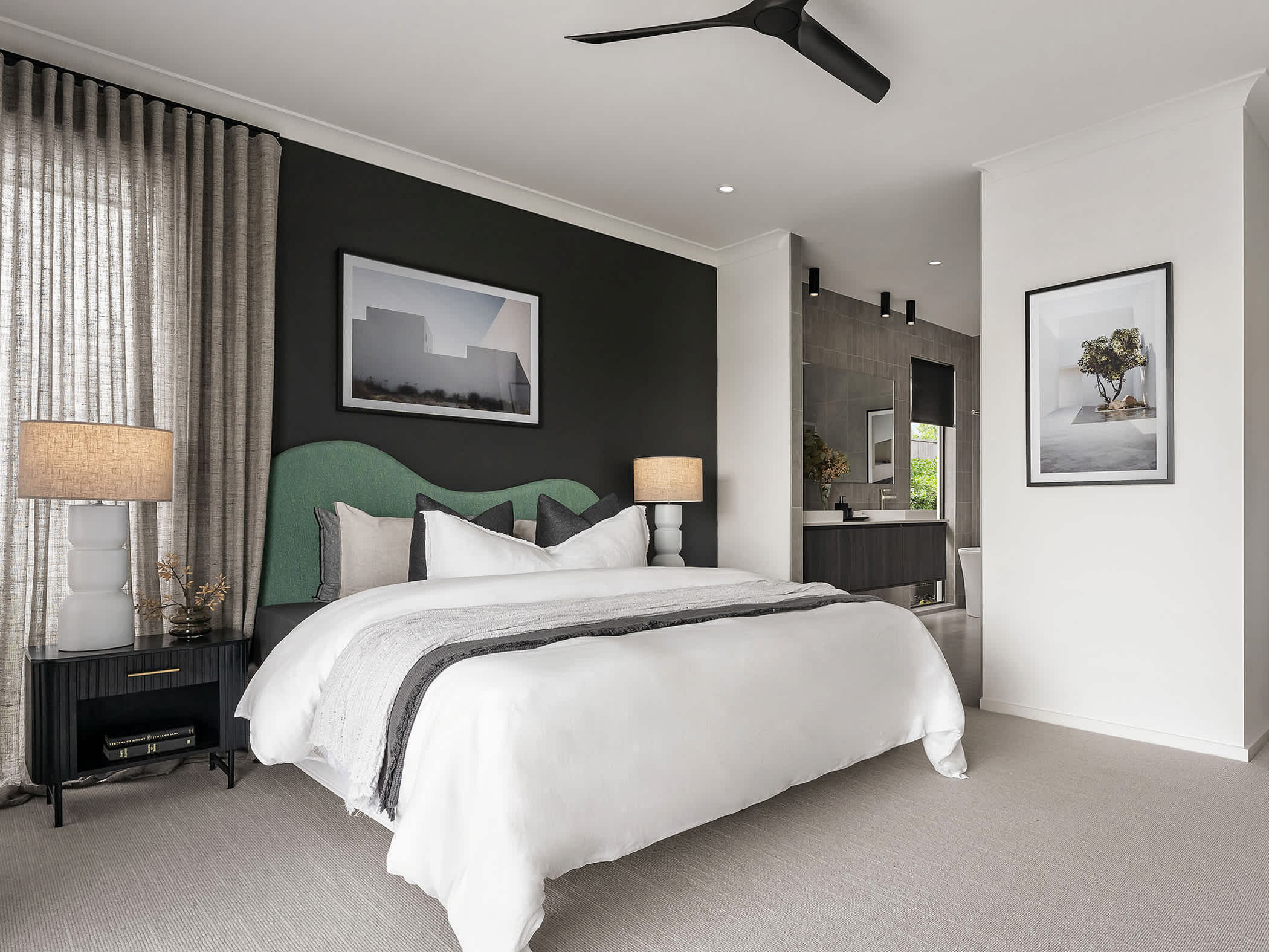 riviera manor house design main bedroom in contempo style