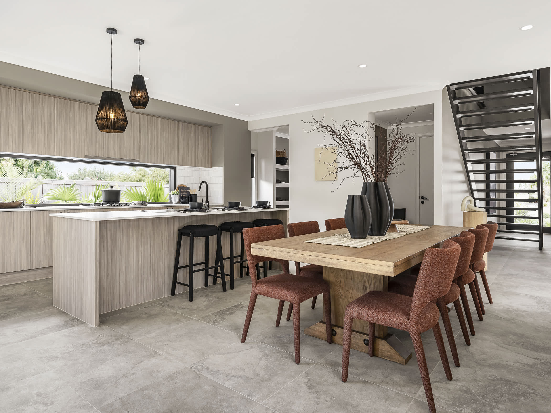 enzo three house design dining in urban style