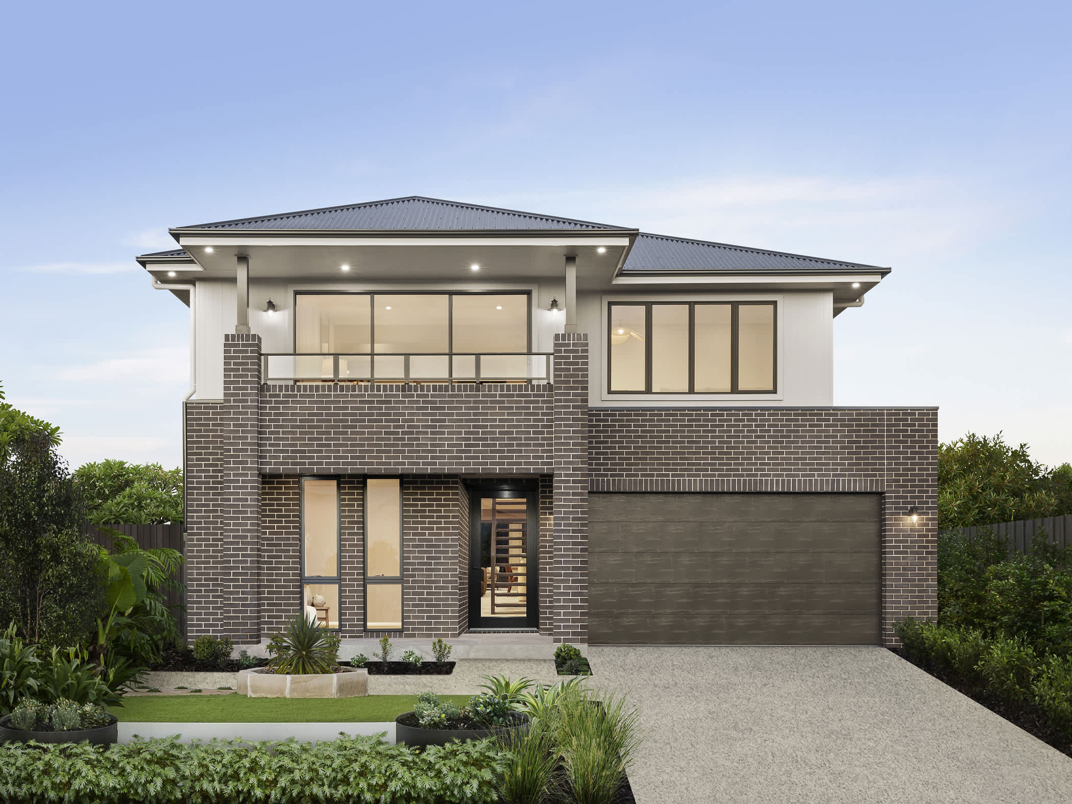 enzo three house design with wilderness facade
