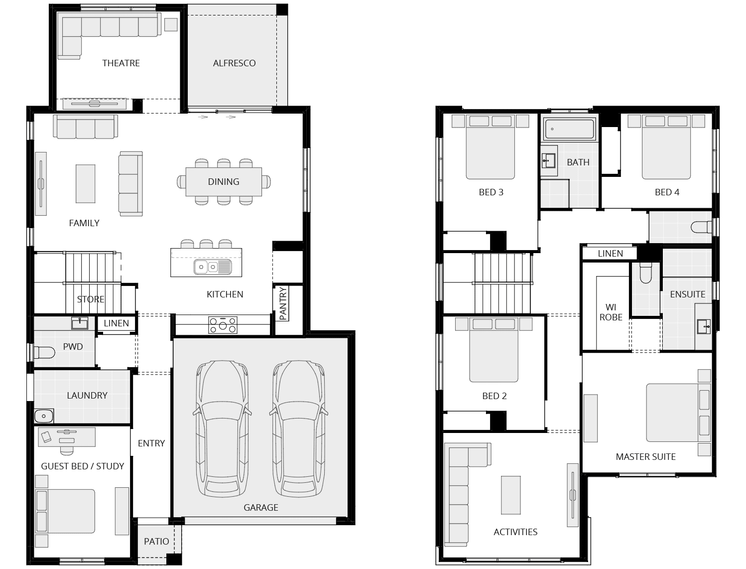 Valiente One Double Storey House Floor Plan